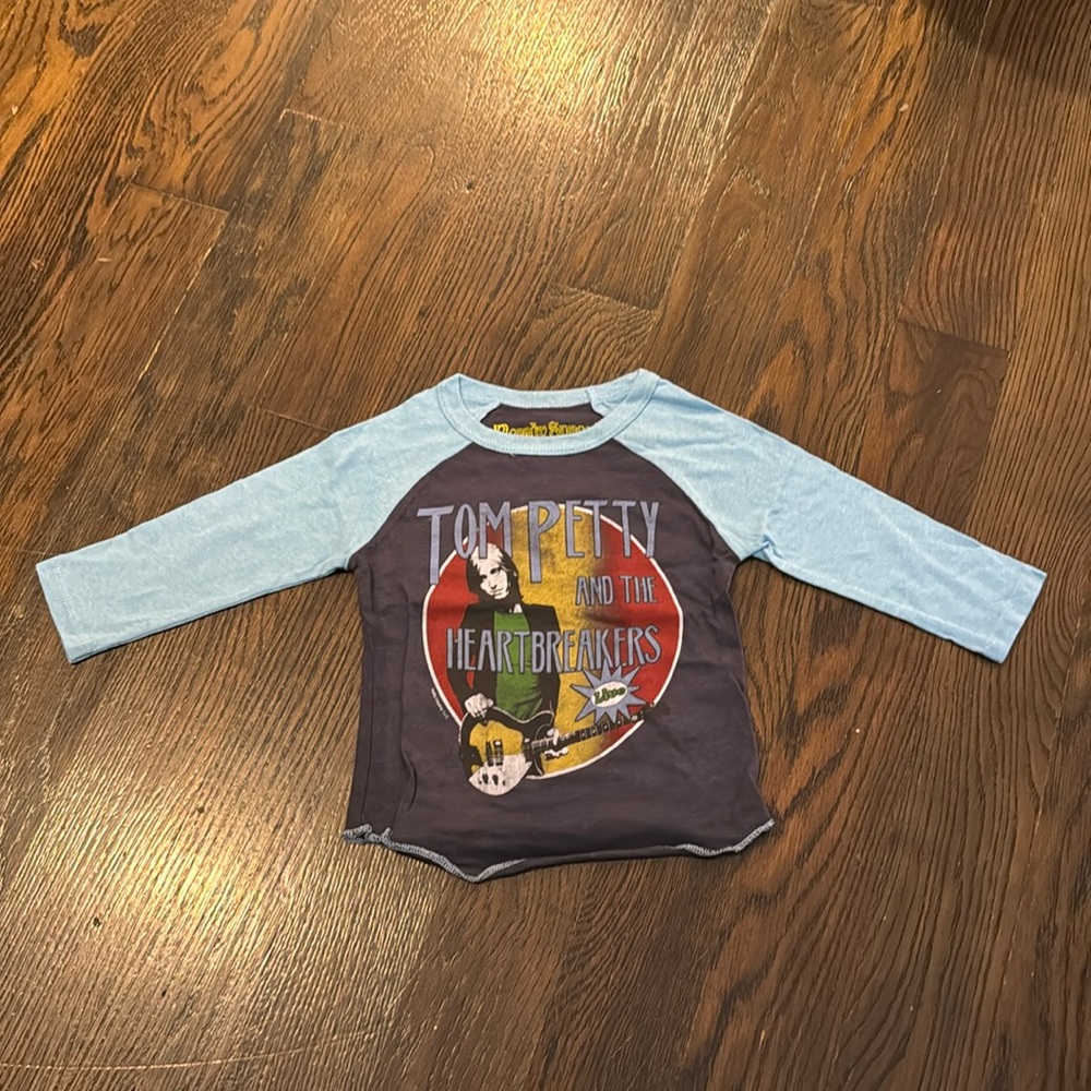 Rowdy Sprouts Tom Petty 3/4 Sleeve Raglan T-Shirt. BRAND NEW NEVER WORN